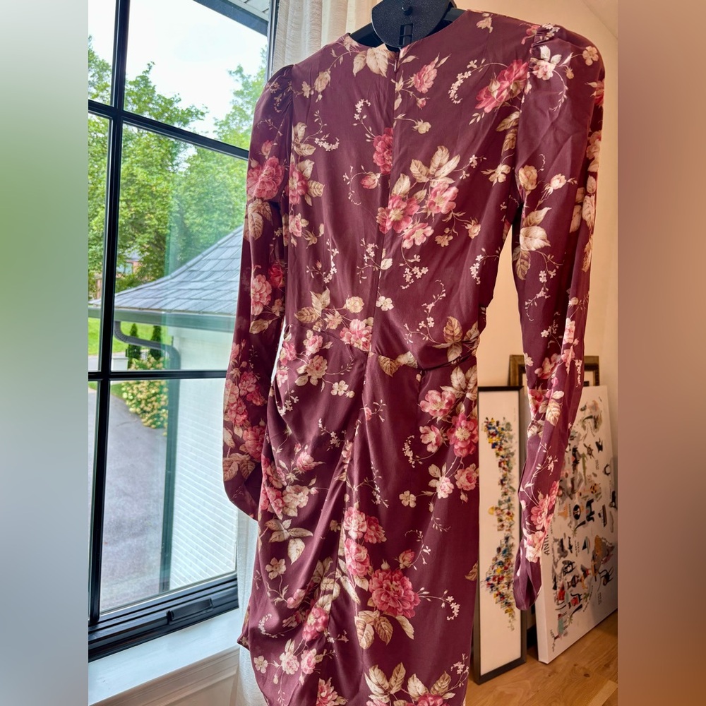 NWOT Zimmermann Unbridled Draped Mini Dress - Picture 3 of 5